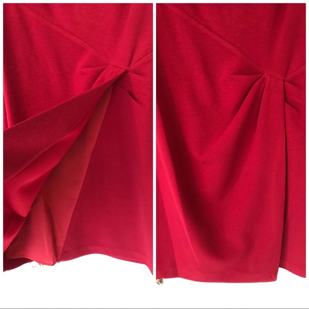 👗🆕Maggy London Red Sheath Dress, Size 10👗